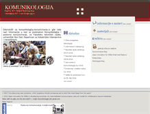 Tablet Screenshot of komunikologija.komuniciranje.rs